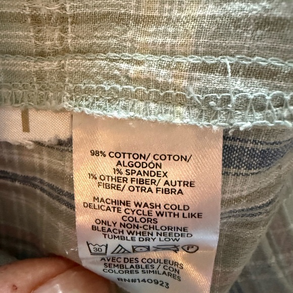 LOFT Striped Casual Cotton Dress size M - Picture 10 of 10